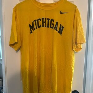 Nike Yellow Michigan Men's Tee